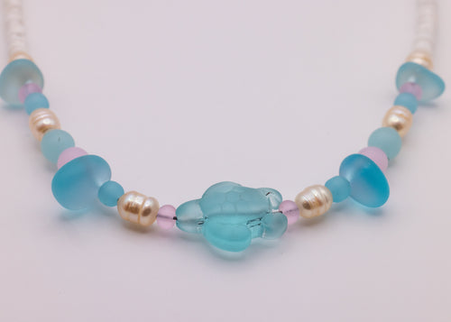 Seaglass Turtle Necklace