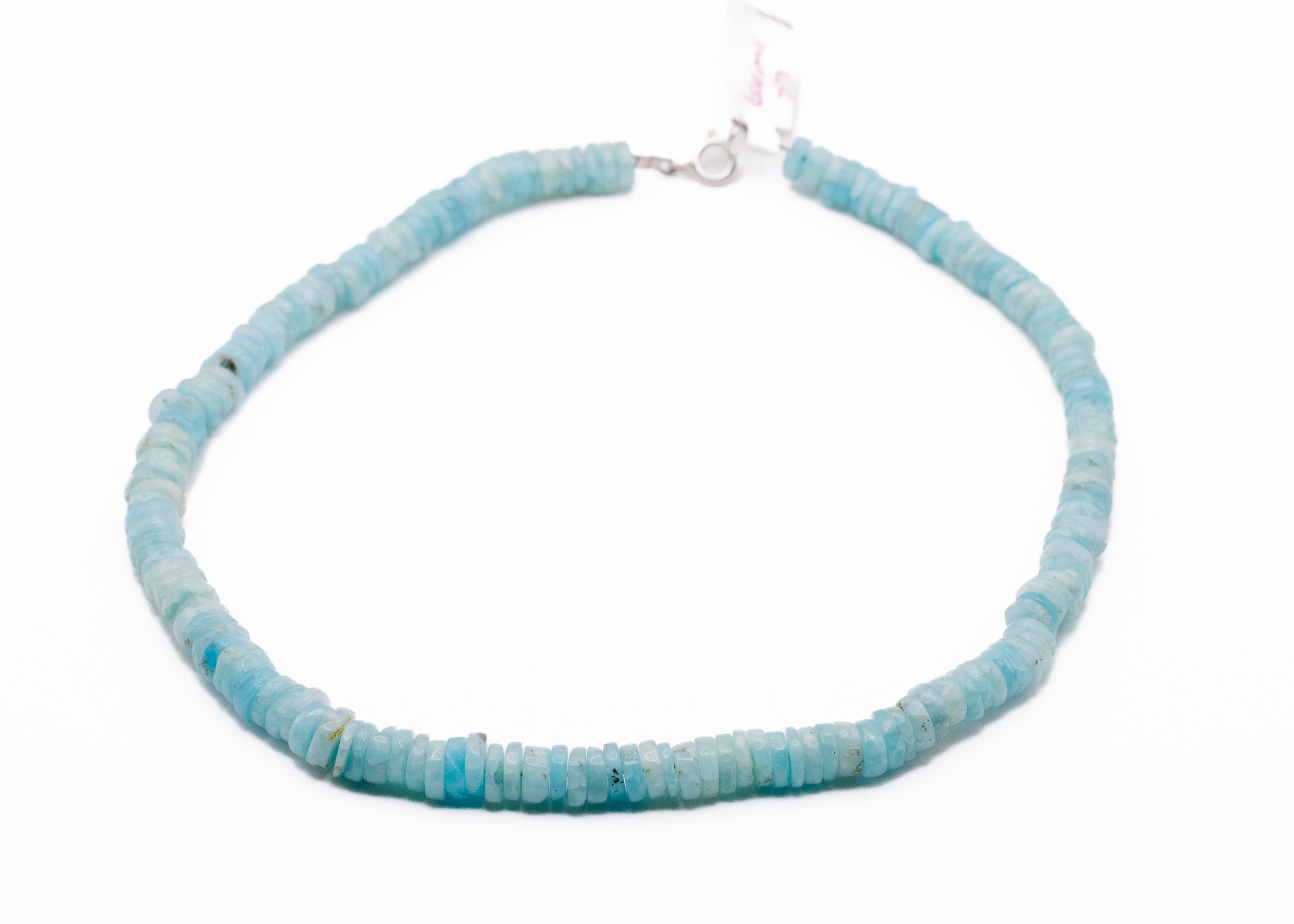 Chunky Larimar Sterling Silver 14inch Choker