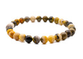 Dainty Bumblebee Jasper Stretchy Bracelet