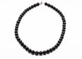 16inch Black Spinel Necklace With Sterling Silver Findings