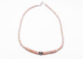 18inch Pink Conch and Navajo Pearl Necklace With Sterling Silver Findings