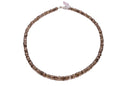 16inch Smoky Quartz Necklace With Sterling Silver Findings