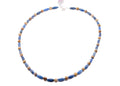 20inch Denim Lapis And Jasper Necklace With Sterling Silver Findings