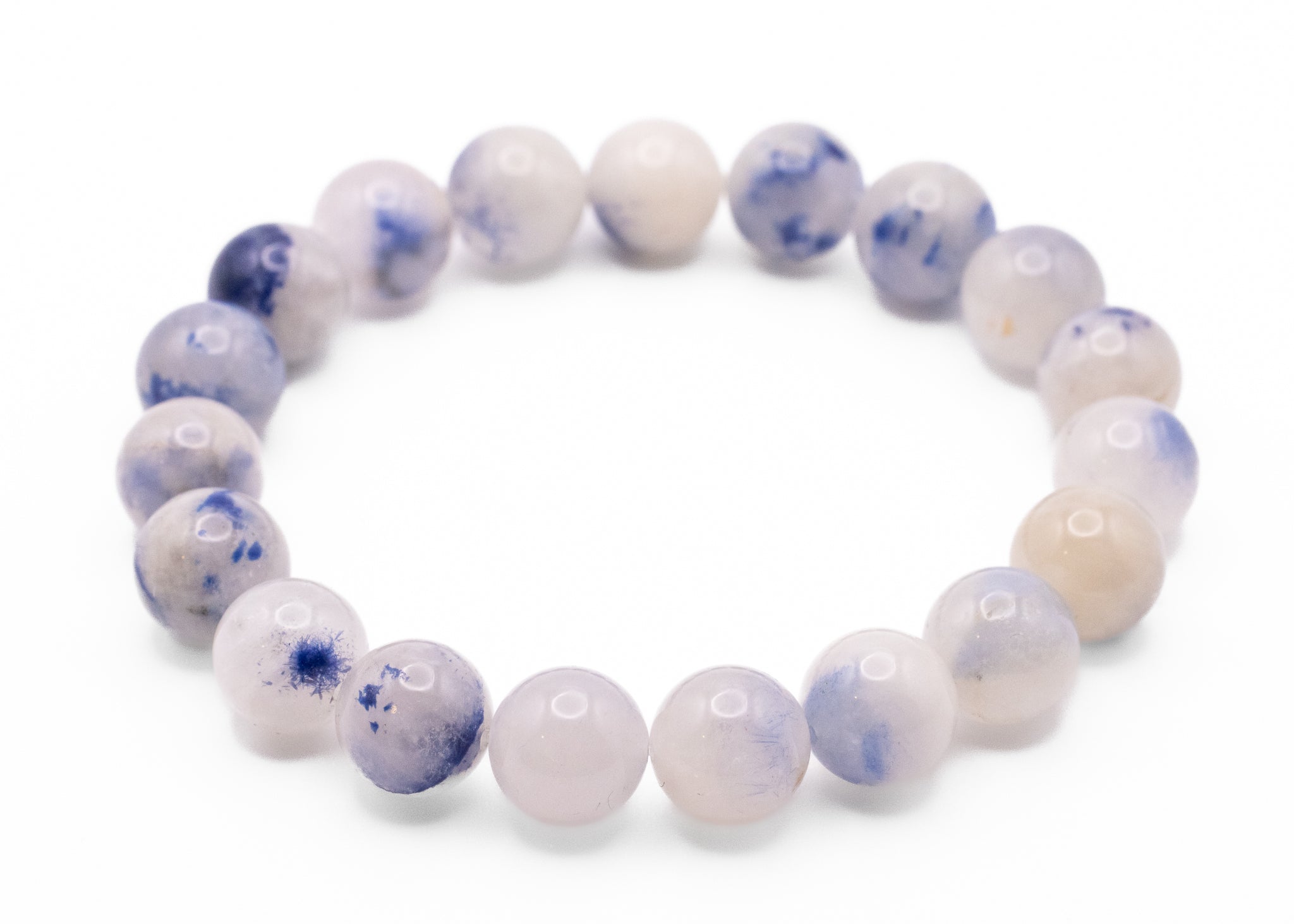 Dumortierite in Quartz Stretchy Bracelet