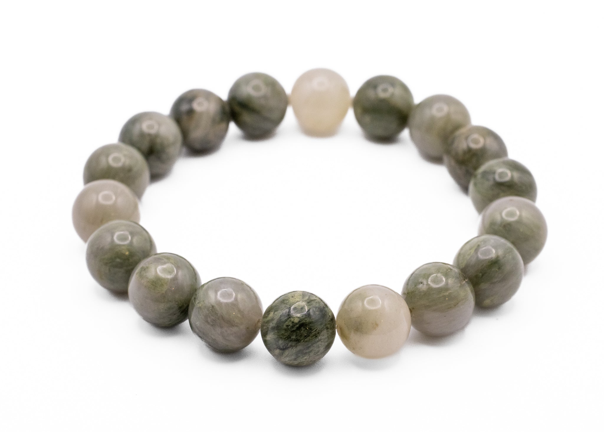 Seaweed Quartz Stretchy Bracelet