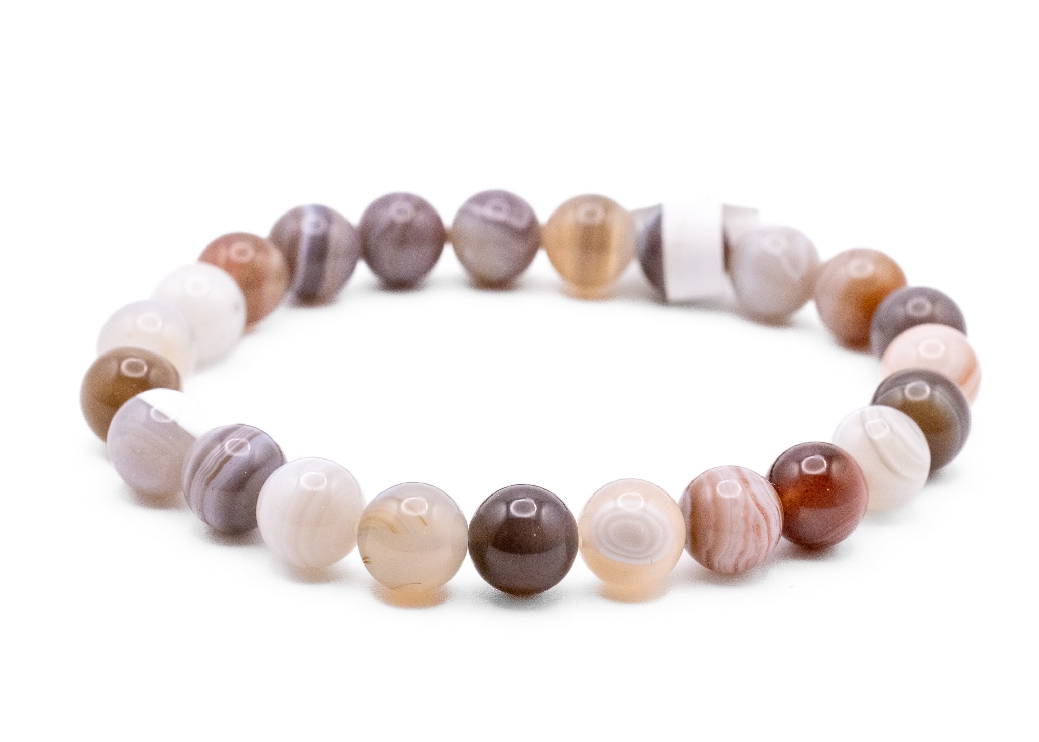 Botswana Agate Stretchy Bracelet
