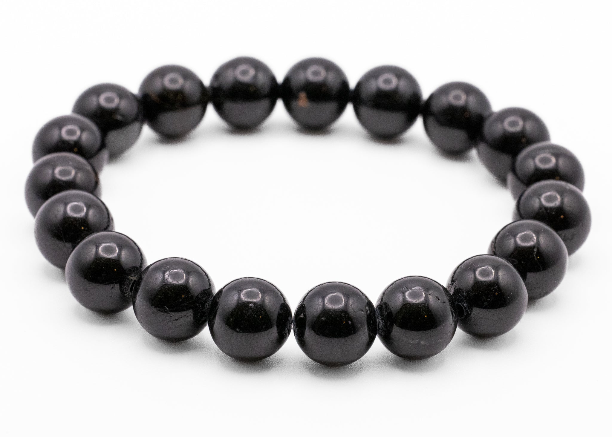 !High Grade! Black Tourmaline Stretchy Bracelet