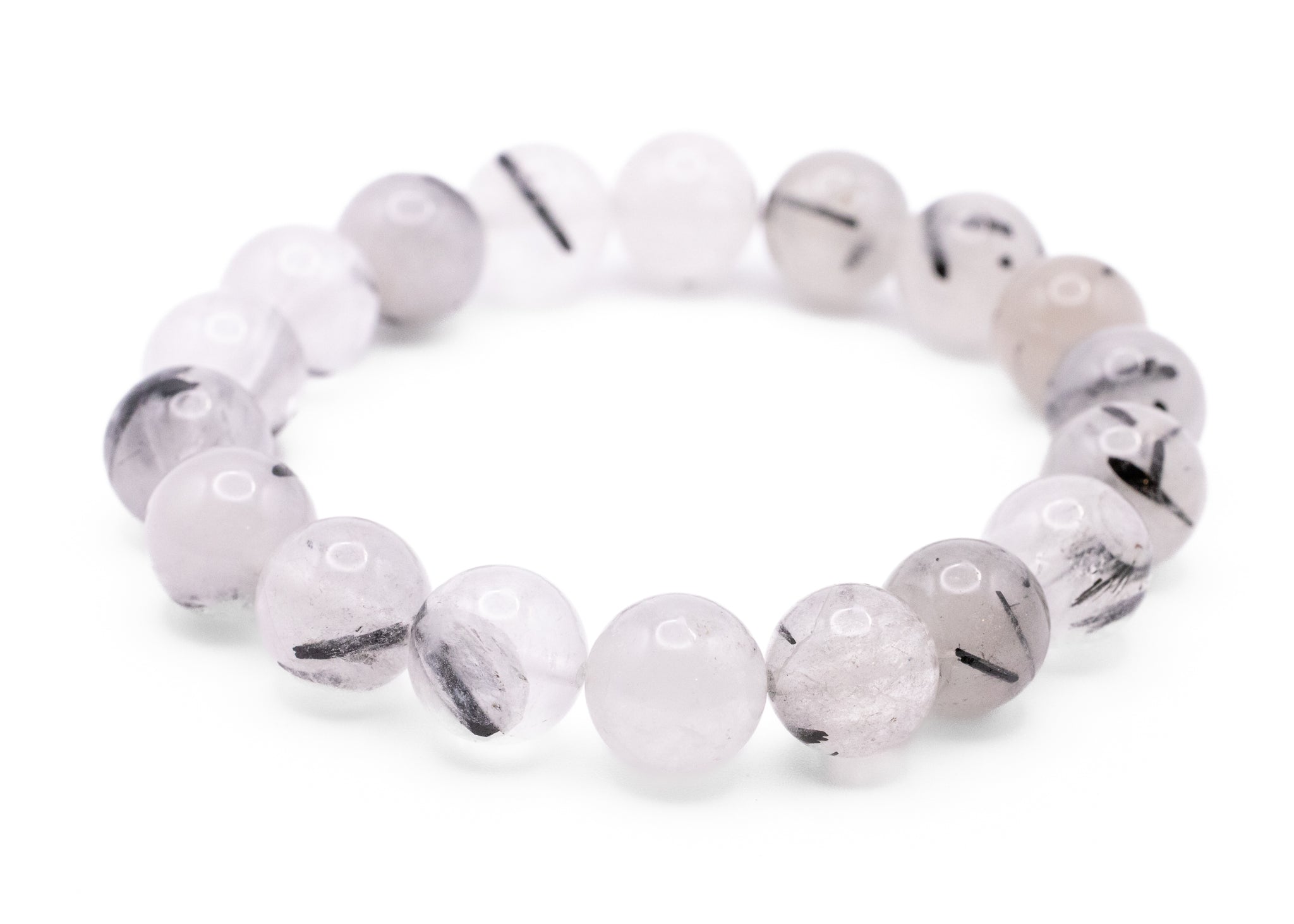 !High Grade!Tourmalated Quartz Stretchy Bracelet