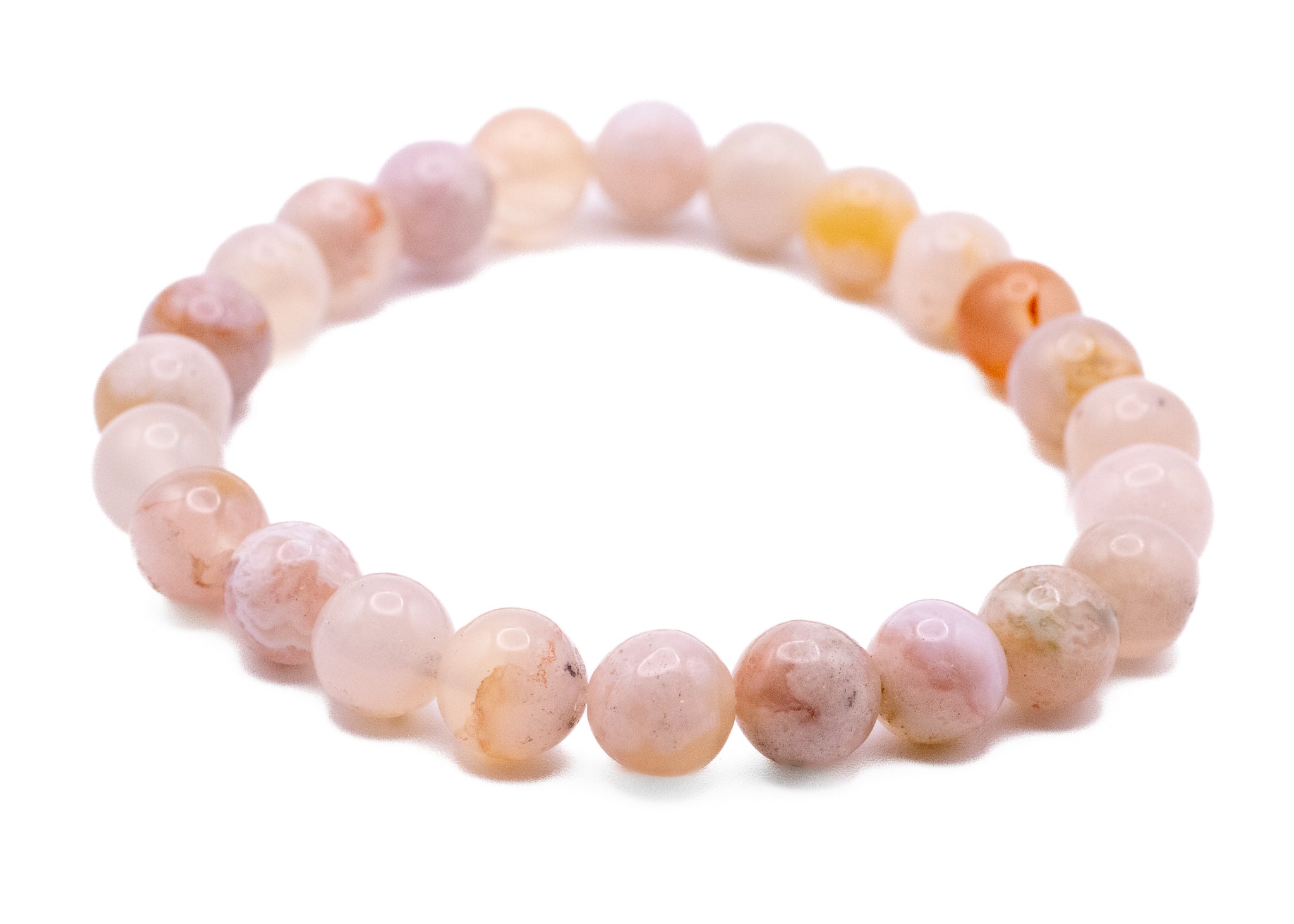 Sakura Agate Stretchy Bracelet