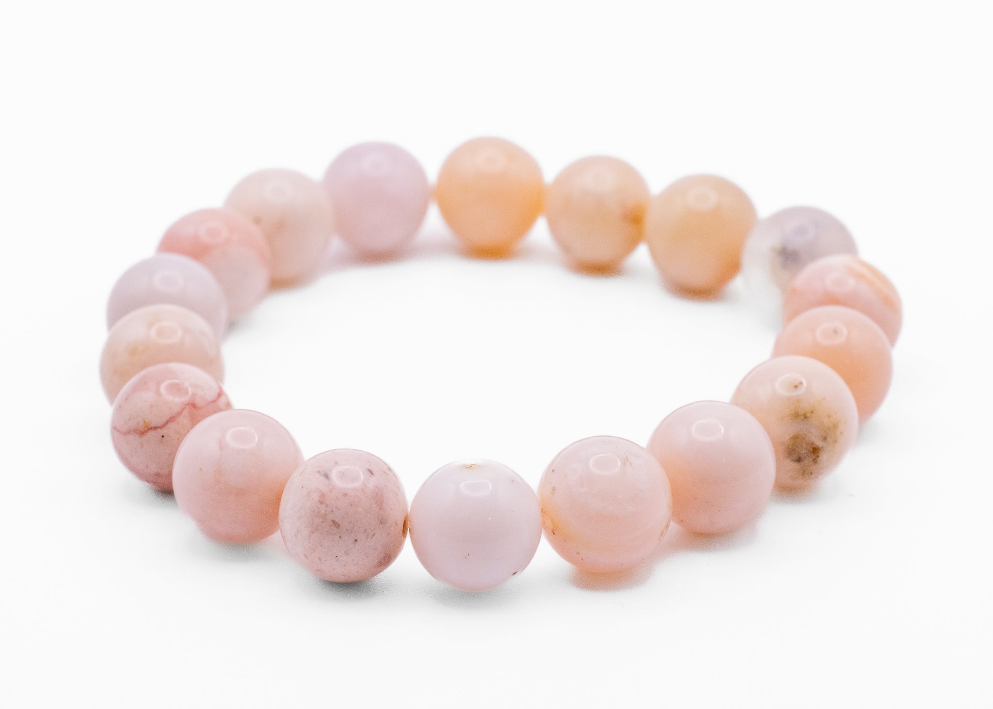 Peruvian Pink Opal Stretchy Bracelet